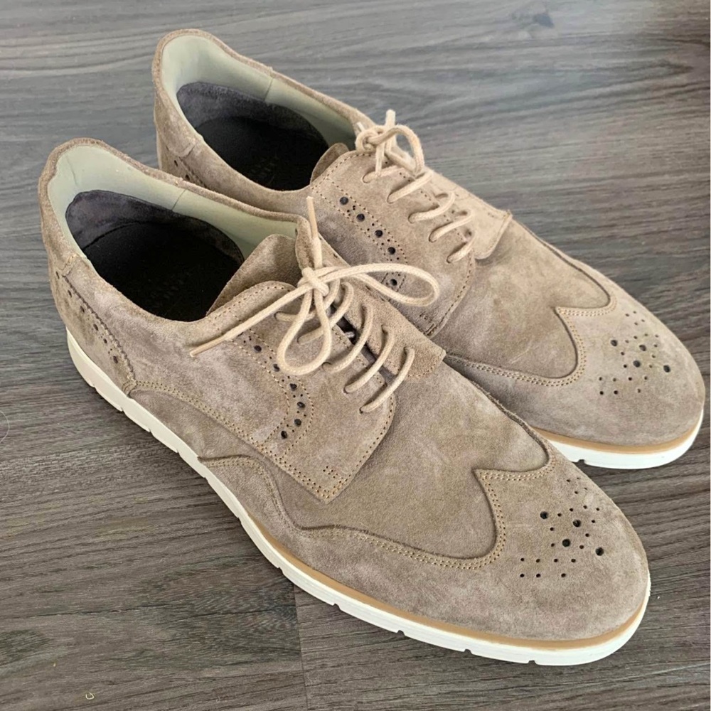 Charles Tyrwhitt Tan Suede Oxfords